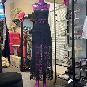 Faisca beautiful Lacey long dress